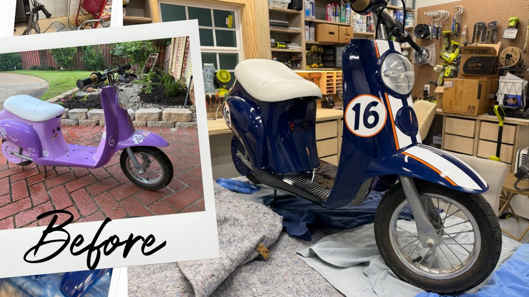 Vespa paint job